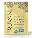 Truvani Vegan Pea Protein Pulver | Banana Cinnamon | 20g Bio Pflanzen basiertes Protein | 1 Servieren | Keto | Gluten & Dairy Free | Low Carb | Kein Zucker hinzugefügt