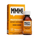 NovaFerrum MMM | Multivitamin für Kinder, Kleinkinder und Kleinkinder | Vitamin C, D3, E | Glutenfrei zertifiziert | Zuckerfrei | Keine künstlichen Farben | Alter 4 & Unter | Orange Flavored | 2 Fl Oz (50 mL)
