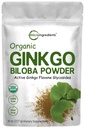 Micro Ingredients Raw Organic Ginkgo Biloba Powder, 8 Unze (18 Monate Versorgung), Filler Free, unterstützt Gehirnfunktion und Psychische Alertness, Keine GVO und Vegan freundlich