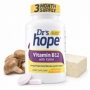 Vitamin B12 1000 Mcg, B12 Vitamine 1000 Mcg Helfen Sie, Stoffwechsel, Energieproduktion und Nervous System Unterstützung, 90 Kautabletten - 1 Tablette pro Servieren, Non-GMO & Gluten kostenlos