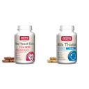 Jarrow Formulas Red Yeast Rice 1200 mg & Co-Q10 100 mg Per Serving-120 Veggie Caps-60 Servings & Heart Health-Vegan & Milk Thistle 150 mg mit 30:1 Standardisierter Silymarin Extrakt