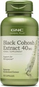 GNC Kräuter Plus Schwarz Cohosh Extrakt 40mg Supplement, Vegetarisch, Unterstützung für Menopause, 100 Servierungen