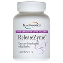 TRANSFORMATION THE GENESIS of GOOD HEALTH Enzymes ReleaseZyme Blend Supplement mit natürlichen Kräutern, Advanced Digestive Support Formula mit Protease, Hilft nach unten Proteine, Pflanzenbasierte Enzyme, 100