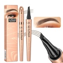 Q706 Augenbrauenstift, 4 Tipped, Präzise, langlebig, Wasserdicht Augenbrauen Make-up (2#Dark Brown)