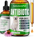 Natürliche Antibiotika für Hunde | Hunde Antibiotika für Infektionen, Husten, & Allergien | Hund UTI Behandlung Antibiotika für alle Rassen | Kräuterergänzung mit Huhn Geschmack | 2 Oz