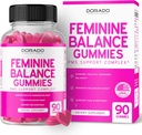 Feminine Balance für Frauen Gummie & PMS Gummie (90 Count) - Natürliche Feminine Balance für Frauen - Cramps, Bloating, Mood Swings, Hot Flashes - Formuliert mit Cranberry, Dong Quai & Chasteberry