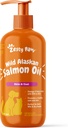 Zesty Paws Wild Alaskan Lachsöl für Hunde und Katzen- Haut und Mantel Unterstützung, Omega 3 Ergänzung für Haustiere, 16oz, Pump Top