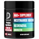 NAD Ergänzung mit Liposomal Nicotinamid Riboside 900mg NR, Resveratrol, Quercetin - 90 Kapseln - Cellular Production & Restoration, Aging Well, Vitality