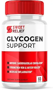 Sweet Relief Glycogen Unterstützung Kapseln, Sweet Relief Blutgefäß Reiniger Ergänzung, Sweet Releaf Glycogen Unterstützung Sweet Relief, SweetRelief Glucogen Unterstützung Sweet Relief Unterstützung Pillen (60 Kapseln)