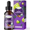 Phytoral Organic Ashwagandha Liquid Drops für Erwachsene - Potent Liquid Ashwagandha Root Extract for Energy and Mood Support - Tinkture Vegan Non-GMO Gluten & Alcohol-Free (120 Portionen)