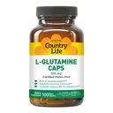 Country Life L-Glutamine 500 mg mit B6 – Unterstützt Muskel-Recovery, Endurance & Athletic Performance – Vegan, Glutenfrei, Kosher Aminosäure Supplement – 100 Kapseln