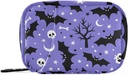 Halloween Bats Pille Box 7 Tage Pille Fall Reisen Pille Organizer Tasche mit Reißverschluss Tragbare Wöchentliche Vitamin Medizin Ergänzungshalter Tasche