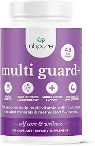 nbpure Multiguard+ Tägliche Multivitimin Nahrungsergänzung, 180 Kapseln