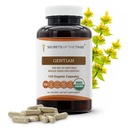 Secrets of the Tribe Gentian USDA Organic 120 Kapseln, 1000 mg, Responsible Farmed Organic Gentian (Gentiana Lutea) Getrocknete Wurzel (120 Kapseln)