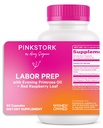 Pink Stork Labor Prep Supplement – Abend Primrose Öl & Rot Himbeer Blatt für Dritte Trimester, Gentle Labor & Postpartum Unterstützung, Schwangerschaft &amp; Stillen Safe, 60 Vegan Kapseln