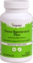 Vitacost Trans-Resveratrol Plus -- 60 Vegetarische Kapseln