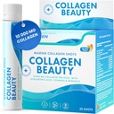 Schwedisch Nutra - Collagen Beauty | 10.000 mg Hydrolyzed Marine Collagen Liquid Supplement - 20 x 25 ml Tägliche Schüsse | Hyaluronsäure und Vitamin C, um gesundes Haar, Haut, Nägel | Sugar-Free zu unterstützen