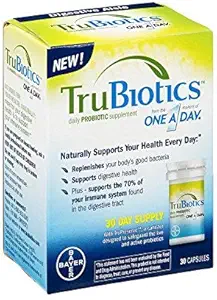 TruBiotics Daily Probiotic, 30 Kapseln - Glutenfrei, Soja freie Verdauung + Immun-Gesundheitsunterstützung Ergänzung für Männer und Frauen (Pack mit 6)