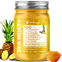WELLNESS LABSRX Irish Sea Moss Gel Raw - Wildcrafted Superfood Seamoss Gel - Ananas Flavor, Vitamin und Mineral-Rich aus Pristine Caribbean Waters, Immune and Digestive Health Support - 10 Unzen.