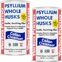 Yerba Prima Psyllium Whole Husks, 12 oz (2 Pack) - Colon Cleanser, Glutenfrei, Non-GMO, beruhigende Regelmäßigkeit