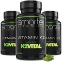 (3 Pack) Smarter Vitamin K2 MK7 100mcg, Hergestellt mit K2VITAL und Kale, 180 Liquid Softgels