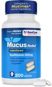 GenCare Mucus Relief Expectorant Guaifenesin 400 mg 200 Tabletten Wert Pack - Fast Acting Thinning of Mucus for Colds, Chest Congestion, Flu, Husten und Allergien
