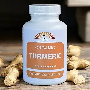 Bio Kurkuma Pulver und Pfefferminz 60 Kapseln 500mg Jede (Tumeric - Curcuma Longa)