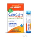 Boiron ColdCalm Auf dem Go Cold Relief für Niesen, Runny Nose, Nasal Congestion und Sore Throat - 2 Count (160 Pellets)