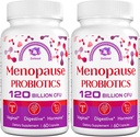 Menopause Ergänzungen für Frauen, 120 Billion CFU Probiotics für Frauen, All-Natural Probiotic Ergänzungen für Menopause Hot Flashes, Nacht Sweats, Mood Swings und Hormone - 120 Kräuterkapseln