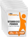 BulkSupplements.com Vitamin B12 Methylcobalamin Pulver - 1% B12 Methylcobalamin, Essential B Vitamin - B12 Supplement, Glutenfrei, 20mg pro Servierung, 5kg (11 lbs) (Pack von 1)