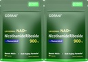 Gorani NAD+ Supplement 900MG – Nicotinamid Riboside, Liposomal Resveratrol & Quercetin – Unterstützt Cellular Energy & Antioxidant Health – 80 Kapseln