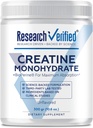 Forschung Verified Creatine Monohydrate - Unterstützung Optimales Muskelwachstum, Enhance Performance - 5000mg Creatine Monohydrate - BioPerine - 60 Servierungen - Unflavored - Vegan