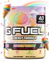 G Fuel Rainbow Sherbet Energy Drink Powder, Pre Workout Caffeine Mix for Gaming, Sugar Free Focus Amino, Vitamin + Antioxidantien, 9.9oz (Rainbow Sherbet, 40 Portionen)