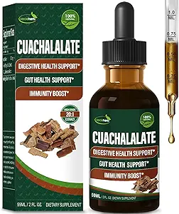 Cuachalalate Tropfen unterstützen Verdauungs-Gesundheit, Stomach Ulcer, Gut Health & Immunität Boost, Kräuterextrakt aus Cuachalalate Bark (Cuachalalate Corteza). 2oz
