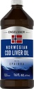 Piping Rock Cod Liver Oil Liquid | 16 fl oz | mit EPA DHA | Engelvaer Norwegian | Non-GMO, Glutenfreie Ergänzung