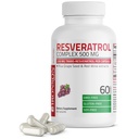 Bronson Resveratrol 500 Complex Standardisierte Trans-Resveratrol + Trauben Seed & Rotwein Extrakt, 60 Kapseln