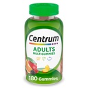 Centrum MultiGummies Gummy Multivitamin für Erwachsene, Multivitamin/Multimineral-Ergänzung mit Vitaminen D, B und E, sortierte Fruchtgeschmack - 180 Zähler