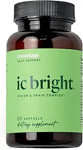 LifeVantage IC Bright 60 softgels, Vision and Brain Complex Supplement verpackt mit Antioxidantien, Nährstoffen und Carotinoide für Augengesundheit, die hilft, die Augenkrankheit zu reduzieren