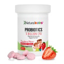 Probiotics for Kids Digestive Health, Immununterstützung & Kinder Gut Health Supplements mit 5 Billion CFU für Kinder Alter 3 Up - Erdbeer Flavor 60 Kaubare probiotische Tabletten