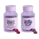 Lemme Chill & Sleep Bundle - Stress Relief Gummis mit KSM-66 Ashwagandha & Deep Sleep Gummies mit Melatonin und Magnesium zum schnelleren Einschlafen - Glutenfreie und nicht-GMO (Variety Pack von 2)