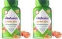 Vitafusion Power Zink-Gummi-Vitamine, Erdbeer Tangerine Geflammte Immununterstützung (1), 90 Zähler (Pack von 2)