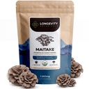 Bio Maitake Mushroom Powder Supplement 100g | Pure Fruiting Body 10:1 High Strength Extract | 30% Beta-D Glucans | 16,600mg Raw Equivalent Per Serving | Immun, Metabolic & Wellness Support