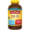 Nature Made Fish Oil Omega 3 Supplements, 1000mg Softgels, Omega 3 Fischöl für gesunde Herzunterstützung, 320 Softgels, 160 Tage Versorgung