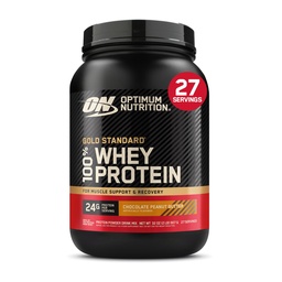 Optimum Nutrition Gold Standard 100% Whey Protein Powder, Chocolate Peanut Butter, 2 Pound (Packaging May Vary)