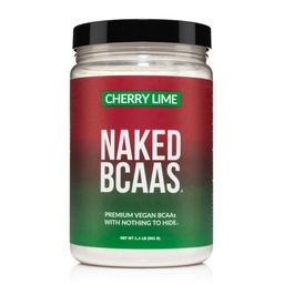 NAKED Cherry Lime BCAAs Aminosäuren Pulver, 100% reine 2:1:1:1 Formel, Vegan verzweigte Kette Aminosäuren, Instantized All Natural BCAA Powder Supplement - 501 Gramm, 34 Portionen
