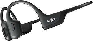 SHOKZ OpenRun Pro - Open-Ear Bluetooth Bone Conduction Sport Kopfhörer, Sweat Resistant Wireless Earphones für Workouts und Running mit Premium Deep Bass- Built-in Mic, mit Hair Band, Schwarz