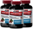 Oligomere Proanthocyanidine - Grape Seed Extract - Grape Seed Extract Capsules - Grape Seed Extract Capsules - Grape Seed Supplement - Grape Seed resveratrol - Hoher Druck verhindern - 3B 90 Kapseln