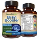 Gehirn Booster 40-in-1 Formel-Ergänzung für Fokus, Gedächtnis, Klarheit, Energie | für Männer & Frauen, Kognitive Funktion Nootropic Unterstützung mit DMAE, Gehirngesundheit Formel | (180 Kapseln - 90 Tage Versorgung)