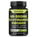 5in1+ Nicotinamid Riboside Supplement mit Resveratrol, Quercetin, Turmeric, Rhodiola Rosea - 90 Count für 90 Tage