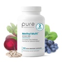 Pure Therapro Rx Methyliertes Multivitamin für Männer und Frauen | Methyl Multi ohne Eisen + Methyl B12 & Methylfolate | Pharma Grade | 120 Kapseln, 2-Monat-Versorgung